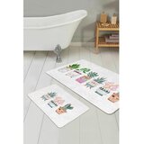 Mila Home Bijele od samta kupaonske prostirke u setu 2 kom 60x100 cm Succulent – | shoptok.hr