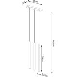  Sollux SL.1171 - Luster na sajli PASTELO 3xG9/8W/230V zlatna | Eponuda.com