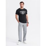 Ombre Men's college print cotton t-shirt - black | Eponuda.ba