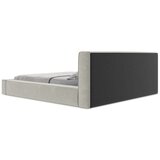 Makamii Svijetlo sivi tapecirani bračni krevet s prostorom za odlaganje s letvičastim okvirom 140x200 cm Noho - | shoptok.hr