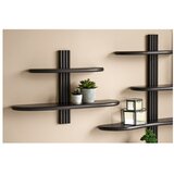 House Nordic Crna polica s više razina od punog hrasta 65 cm Aliano – | shoptok.hr