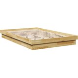 vidaXL posteljni okvir brez vzmetnice 120x200 cm masivni les hrast | Shoptok.si