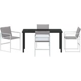  Vrtni set za objed 5 pcs Bijela 140 x 70 x 73 cm | shoptok.hr