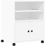  Stalak za pisač s kotačima bijeli 60 x 48 x 74 cm | shoptok.hr