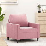  The Living Store Fotelj roza 60 cm žamet - Enosed, (21495110) | Shoptok.si