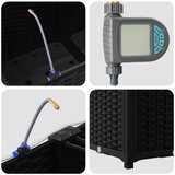  Vrtna saksija 4 pcs Crna 160 x 40 x 37,5 cm Plastika | shoptok.hr