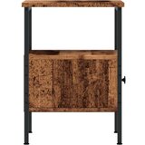 vidaXL Nočna omarica starinski les 34x36x50 cm inženirski les | Shoptok.si