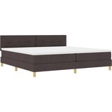 Krevet s opruga kutije Tamno smeđa 200 x 200 cm tkanina | shoptok.hr