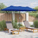  Vrtni suncobran Plava 380 x 196 x 235 cm | shoptok.hr