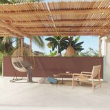 vidaXL Uvlačiva bočna tenda za terasu 117 x 600 cm smeđa Cijene