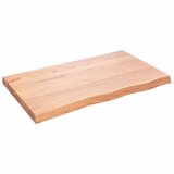  Zidna polica svjetlosmeđa 100x60x(2-6) cm obrađena hrastovina | Eponuda.com
