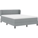  Krevet s oprugama i madracem svjetlosiva 140x200 cm tkanina | shoptok.hr