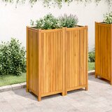  Vrtna sadilica s oblogom 84x42x100 cm od masivnog drva bagrema | shoptok.hr