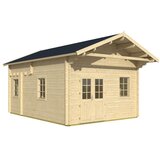 Male kuće Drvena kuća GOTLAND F s galerijom za spavanje 440 × 595 cm sa šindrom | shoptok.hr
