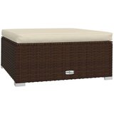 Maison Chic Vrtni stolček - Vrtni stoli z blazino rjav 70x70x30 cm poli ratan JS830, (21878883) | Shoptok.si