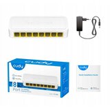 Cudy Switch FS108D, 10/100 MBPS, 8-port, bijeli | shoptok.hr