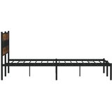  Metalni okvir kreveta bez madraca boja hrasta 183x213 cm | shoptok.hr