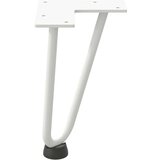  ukosnice noge za stol 4 kom bijele 20 cm čvrstog čelik | shoptok.hr