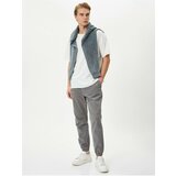 Koton Jogger Trousers with Lace Waist, Relaxed Cut and Pocket Cene