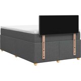  Boxspring krevet s madracem Tamnosiva 120 x 200 cm Tkanina | shoptok.hr