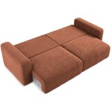 Makamii Raztegljiva/s prostorom za shranjevanje sedežna garnitura iz šenilje v barvi terakote 252 cm Kona – | Shoptok.si
