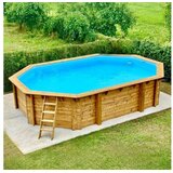 Drveni bazen NEMO 7,3x3,97 - V.1,45 m - sidrenje šarafanjem | shoptok.hr