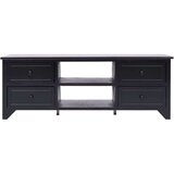 vidaXL TV ormarić crni 108 x 30 x 40 cm od masivnog drva paulovnije | shoptok.hr
