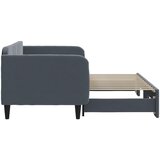  Dnevni krevet na razvlačenje bez madraca tamnosivi 90 x 200 cm | shoptok.hr