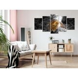  Slika - Leopard Lying (5 Parts) Wide Grey 100x50 | shoptok.hr