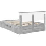  Okvir za krevet s uzglavljem Siva Sonoma 140 x 200 cm - Sivi hrast sonoma 140 x 200 cm | shoptok.hr