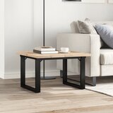  Stolić za kavu O-oblika 60x60x40,5 cm od borovine i čelik | shoptok.hr