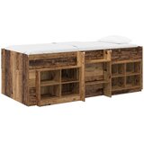  Loft krevet s ormarom 3 kom. Staro drvo Konstruirano drvo Smeđa 90 x 190 cm | Shoptok.si