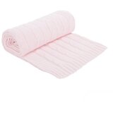 Kikka Boo Pleteno baby ćebence 75x100 Light Pink (KKB11036)