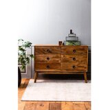 Light & Living Smeđa niska komoda od masivnog drveta 114x80 cm Espita – | shoptok.hr