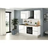 Marinelli Cucine Kuhinjski komplet Gianna (Širina: 195 cm, Bijele boje, Lijevi graničnik, S električnim uređajima)