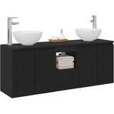  Set ormarića za kupaonicu 3 kom. Crna 49,5 x 35 x 63 cm | shoptok.hr
