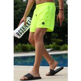Madmext Swim Shorts - Green - Plain Cene