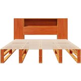  Krevet s regalom za knjige bez madraca 135x190 cm masivno drvo | shoptok.hr