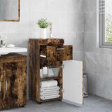  Set ormarića za kupaonicu s ladicama TULUM Dimljeni hrast | shoptok.hr