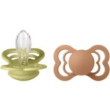 Bibs tolažilna duda - silikon Supreme s simetričnim cucljem 6-18 m 2/1 meadow/earth | Shoptok.si