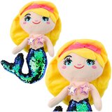  igračka sirena s šljokastim repom 30 cm - zeleno/žuta | Shoptok.si
