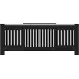 Pokrov za radijator konstruirano drvo crni 205 cm | shoptok.hr