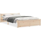 Okvir za krevet od masivnog drva 120 x 190 cm mali bračni | shoptok.hr