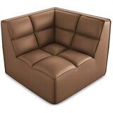 Makamii Smeđa modularna sjedeća garnitura od imitacije kože Kalai – | shoptok.hr