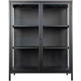 House Nordic Crna metalna vitrina 80x101,5 cm Brisbane – Cijene