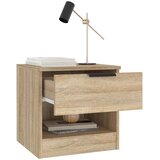  Noćni ormarići 2 kom boja hrasta sonome od konstruiranog drva Smeđa | shoptok.hr