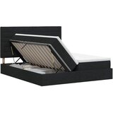  Krevet s od storage s uzglavljem Crna 200 x 200 cm Tkanina - Crna 200 x 200 cm Dizajn linija | shoptok.hr