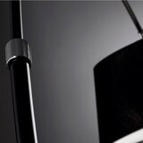 Kave Home Črna stoječa svetilka s tekstilnim senčilom (višina 220 cm) May – | Shoptok.si
