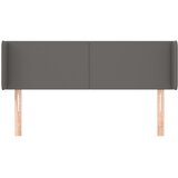  Uzglavlje s ušima sivo 147x16x78/88 cm od umjetne kože | Eponuda.com