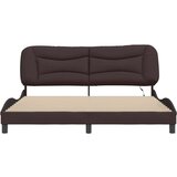  Posteljni okvir z LED lučkami temno rjav 180x200 cm tkanina, (21111578) | Shoptok.si